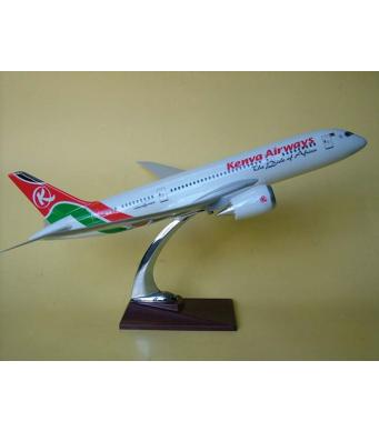 Diecast Metal Resin Plane Model - Kenya Airways