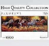 Clementoni Jigsaw Puzzle - Panorama - Running Horses - 1000 Pieces Clementoni Jigsaw Puzzle - Panorama - Running Horses - 1000 Pieces