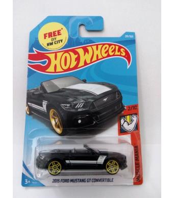 Hot Wheels 15 Ford Mustang Gt Convertible Toychamps