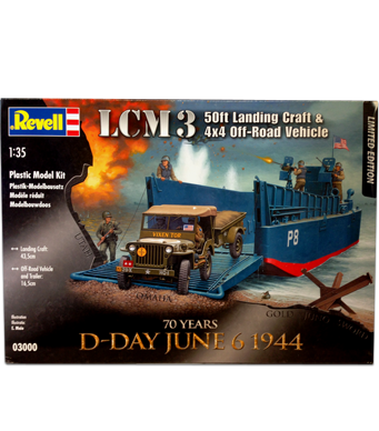 Revell D-Day Set (LCM3 & 4x4 Off Road Vehicle)