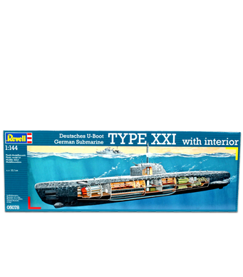 Revell U-Boat XXI Type w. Interieur
