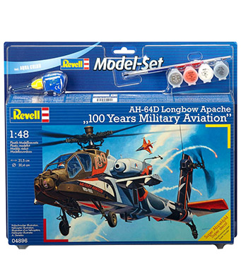 Revell Model Set AH-64D Apache 100 Years Military Aviati