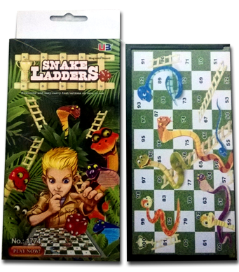 Portable Snakes & Ladders Game